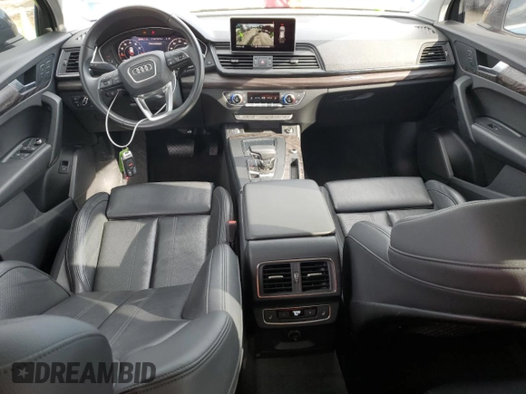 2018 Audi Q5 Premium Plus with VIN WA1BNAFY6J2075556, listed as a Copart auction lot 58167095 with 42,182 mi miles and Salvage title. Bid and sale history available at DreamBid. Image 8.
