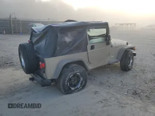 2005 Jeep Wrangler SE with VIN 1J4FA29105P344743, listed as a Copart auction lot 75524944 with 108,824 mi miles and Salvage Title. Bid and sale history available at carsss.com. Image 3.