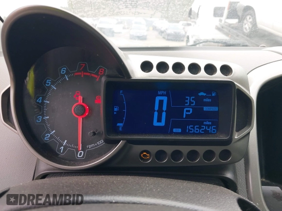 2012 Chevrolet Sonic LT with VIN 1G1JC6SH3C4143595, listed as a IAAI auction lot 40617924 with 156,246 mi miles and . Bid and sale history available at DreamBid. Image 7.