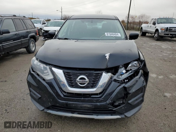 2017 Nissan Rogue S with VIN KNMAT2MT9HP566933, listed as a Copart auction lot 81948404 with 184,608 mi miles and Salvage Title. Bid and sale history available at DreamBid. Image 5.