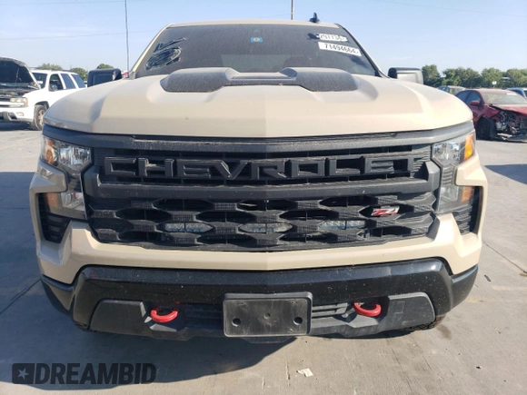 2022 Chevrolet Silverado 1500 Custom Trail Boss with VIN 3GCPDCED8NG613390, listed as a Copart auction lot 71494664 with 57,928 mi miles and Salvage Title. Bid and sale history available at DreamBid. Image 5.