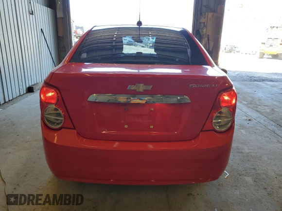2015 Chevrolet Sonic LT with VIN 1G1JC5SG3F4176666, listed as a Copart auction lot 49652695 with 96,741 mi miles and Salvage Title. Bid and sale history available at DreamBid. Image 6.