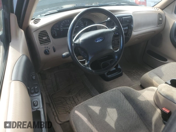 2002 Ford Ranger XL Fleet with VIN 1FTZR45E82PB05436, listed as a Copart auction lot 54821815 with 256,090 mi miles and Salvage title. Bid and sale history available at DreamBid. Image 8.