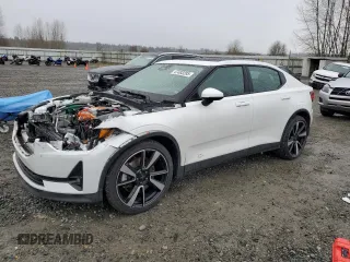 2022 Polestar 2 with VIN LPSED3KA5NL050571, listed as a Copart auction lot 47493285 with 44,485 mi miles and Salvage Title. Bid and sale history available at carsss.com. Image 1.