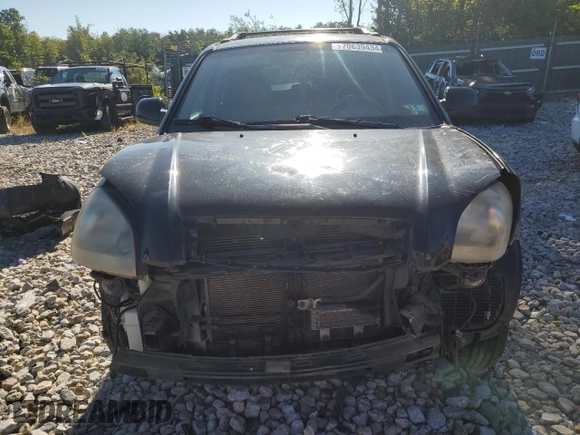 2005 Hyundai Tucson GLS with VIN KM8JN72D35U185459, listed as a Copart auction lot 70639434 with Not Provided miles and Salvage Title. Bid and sale history available at carsss.com. Image 5.