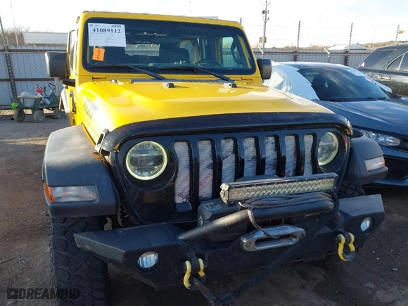 2021 Jeep Wrangler Unlimited Sport S with VIN 1C4HJXDN6MW597477, listed as a IAAI auction lot 41089112 with NaN miles. Bid and sale history available at carsss.com. Image 12.