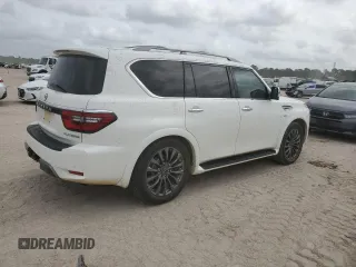 2021 Nissan Armada Platinum with VIN JN8AY2DBXM9791048, listed as a Copart auction lot 50686825 with 129,657 mi miles and Clean title. Bid and sale history available at DreamBid. Image 3.