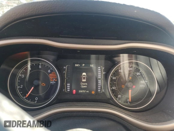 2017 Jeep Cherokee Latitude with VIN 1C4PJLCB9HW503206, listed as a Copart auction lot 49518135 with 209,757 mi miles and Salvage Title. Bid and sale history available at carsss.com. Image 9.
