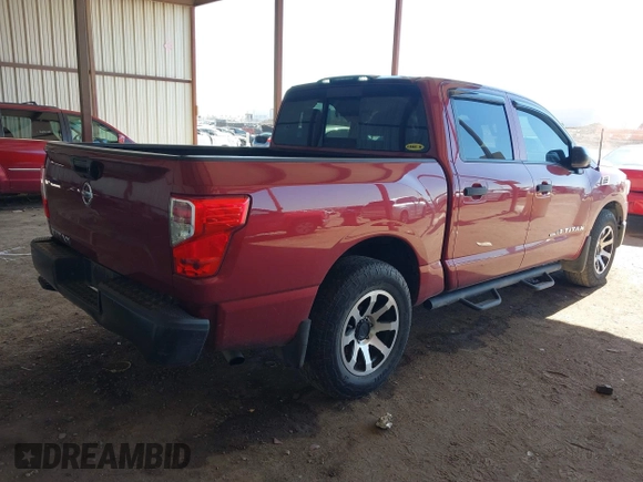2018 Nissan Titan SV with VIN 1N6AA1EK1JN528262, listed as a IAAI auction lot 41665065 with 96,491 mi miles. Bid and sale history available at carsss.com. Image 4.