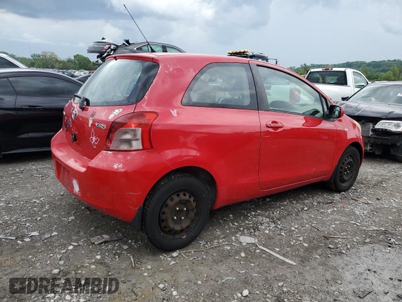 2007 Toyota Yaris with VIN JTDJT923575071926, listed as a Copart auction lot 55469885 with 185,234 mi miles and Clean Title. Bid and sale history available at carsss.com. Image 3.