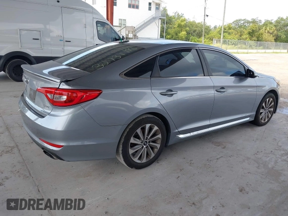 2017 Hyundai Sonata Sport with VIN 5NPE34AF4HH450854, listed as a IAAI auction lot 40133552 with 171,429 mi miles. Bid and sale history available at carsss.com. Image 4.