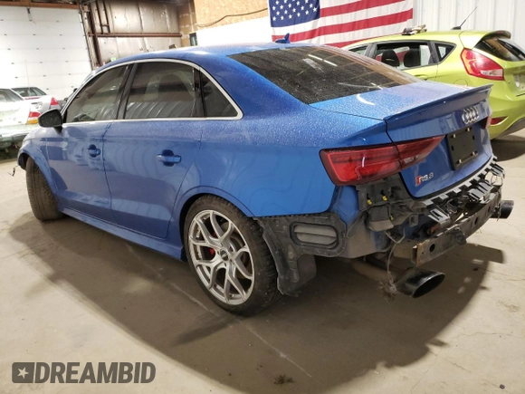 2018 Audi RS 3 z VIN WUABWGFF0J1902447, wystawiony jako Copart lot #68323604 z przebiegiem 95 354 mil mil oraz Szkoda całkowita • Salvage title. Historia ofert i sprzedaży dostępna na DreamBid. Obrazek 2.