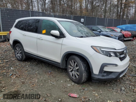 2020 Honda Pilot EX-L with VIN 5FNYF5H56LB020029, listed as a Copart auction lot 84160004 with 92,825 mi miles and Salvage Title. Bid and sale history available at carsss.com. Image 4.