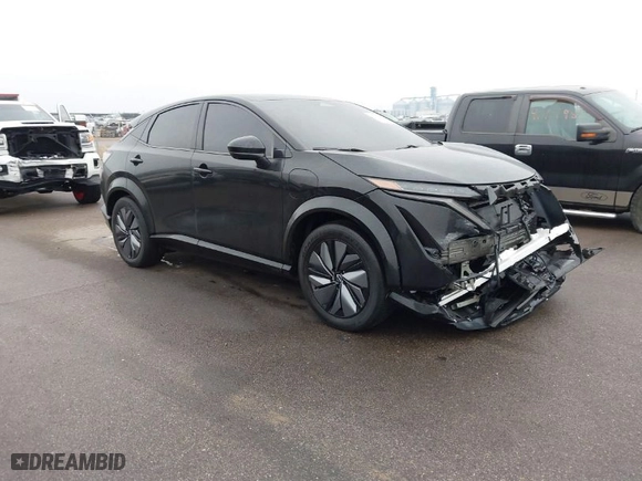 2023 Nissan ARIYA EVOLVE+ with VIN JN1DF0BB0PM702162, listed as a IAAI auction lot 41727328 with 16,853 mi miles. Bid and sale history available at carsss.com. Image 1.