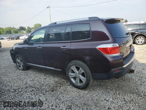 2012 Toyota Highlander Limited with VIN 5TDDK3EH3CS126771, listed as a Copart auction lot 61068925 with 284,891 mi miles and Non repairable. Bid and sale history available at DreamBid. Image 2.