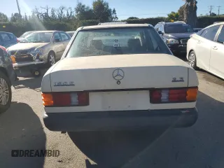 1986 Mercedes-Benz 190 with VIN WDBDA24D0GF181761, listed as a Copart auction lot 87775085 with 38,039 mi miles and Clean Title. Bid and sale history available at carsss.com. Image 6.