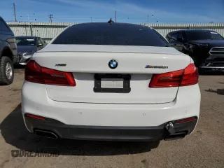 2018 BMW 5 Series M550i xDrive with VIN WBAJB9C54JB287422, listed as a Copart auction lot 46017034 with Not provided miles and Salvage title. Bid and sale history available at DreamBid. Image 6.