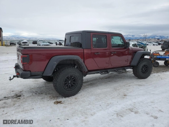 2021 Jeep Gladiator Rubicon with VIN 1C6JJTBG9ML518410, listed as a Copart auction lot 88878345 with 7,658 mi miles and Salvage Title. Bid and sale history available at carsss.com. Image 3.