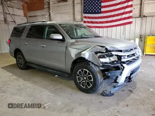 2024 Ford Expedition Max XLT с VIN 1FMJK1H8XREA60409, выставлен на аукционе Copart как лот 46450455 с пробегом 23 351 миль миль и Чистый • Clean title. История ставок и продаж доступна на DreamBid. Изображение 4.