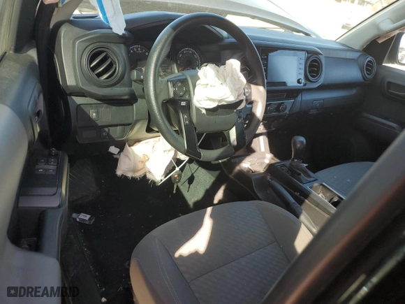 2022 Toyota Tacoma 2WD SR with VIN 3TYRZ5CN9NT021097, listed as a Copart auction lot 48436885 with 52,572 mi miles and Salvage Title. Bid and sale history available at carsss.com. Image 8.