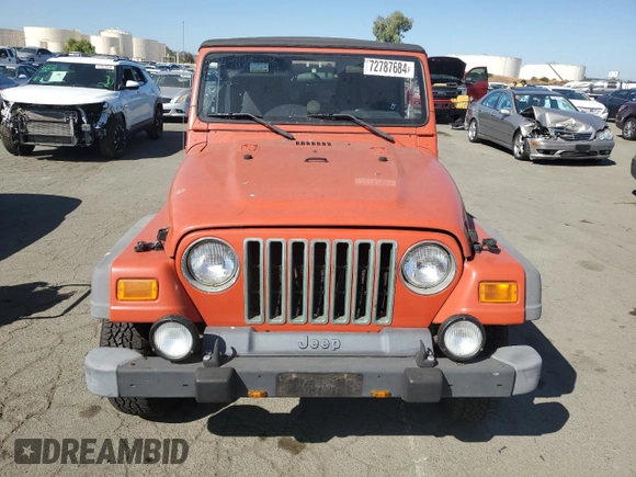 2005 Jeep Wrangler X with VIN 1J4FA39S15P331269, listed as a Copart auction lot 72787684 with 0 mi miles and Salvage Title. Bid and sale history available at carsss.com. Image 5.