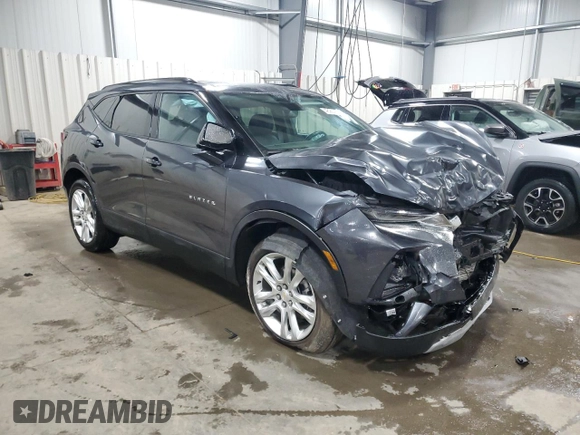 2022 Chevrolet Blazer LT with VIN 3GNKBJRS5NS183254, listed as a Copart auction lot 48254935 with 28,412 mi miles and Salvage title. Bid and sale history available at DreamBid. Image 4.