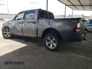2017 Ram 1500 Sport with VIN 1C6RR6MT1HS637457, listed as a Copart auction lot 56231025 with 62,868 mi miles and Salvage title. Bid and sale history available at DreamBid. Image 2.