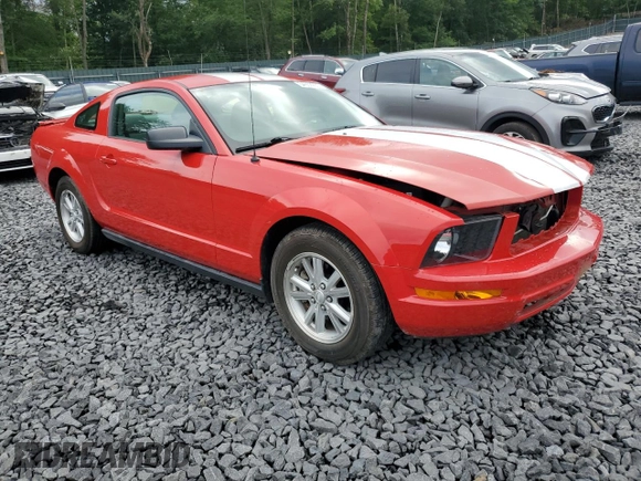 2007 Ford Mustang Deluxe with VIN 1ZVFT80N575303006, listed as a Copart auction lot 64659265 with 68,629 mi miles and Salvage title. Bid and sale history available at DreamBid. Image 4.