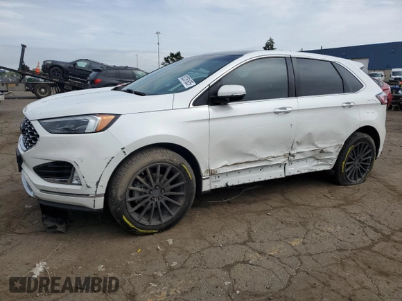 2020 Ford Edge Titanium with VIN 2FMPK3K99LBB10615, listed as a Copart auction lot 62351625 with 52,461 mi miles and Non repairable. Bid and sale history available at DreamBid. Image 1.
