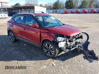 2020 Nissan Kicks SV with VIN 3N1CP5CV7LL486250, listed as a IAAI auction lot 41640578 with 93,191 mi miles. Bid and sale history available at carsss.com. Image 1.