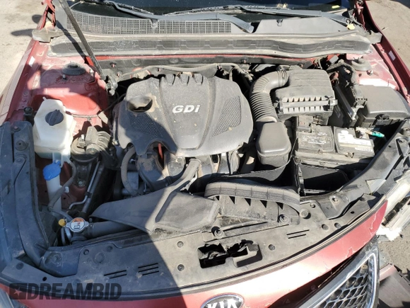 2014 Kia Optima LX with VIN 5XXGM4A72EG273906, listed as a Copart auction lot 50812355 with 104,004 mi miles and Salvage Title. Bid and sale history available at carsss.com. Image 11.