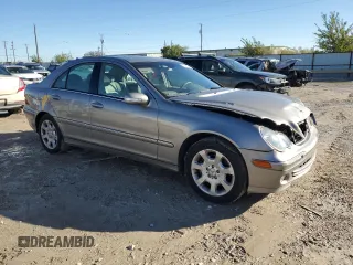 2005 Mercedes-Benz C 320 with VIN WDBRF64J45F598415, listed as a Copart auction lot 79745294 with 45,177 mi miles and Salvage Title. Bid and sale history available at DreamBid. Image 4.
