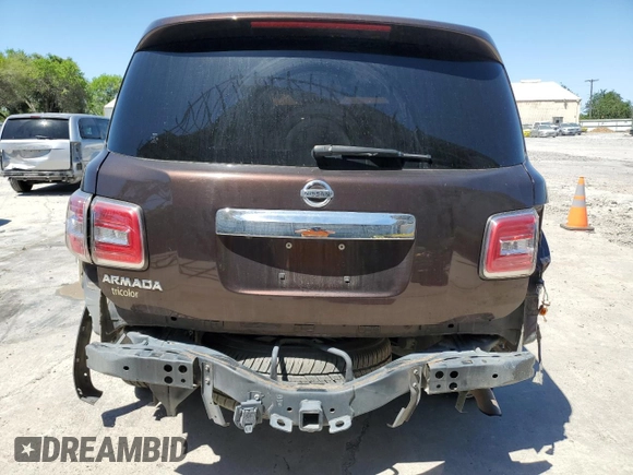2017 Nissan Armada Platinum z VIN JN8AY2ND4H9006836, wystawiony jako Copart lot #51253595 z przebiegiem 149 729 mil mil oraz Szkoda całkowita • Salvage title. Historia ofert i sprzedaży dostępna na DreamBid. Obrazek 6.