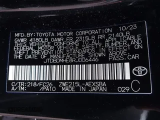 2024 Toyota Corolla Hybrid LE with VIN JTDBDMHE8RJ006446, listed as a IAAI auction lot 41355856 with 25,644 mi miles. Bid and sale history available at carsss.com. Image 9.