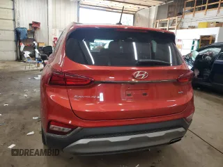 2019 Hyundai Santa Fe SE with VIN 5NMS2CAD4KH070822, listed as a Copart auction lot 61863315 with 74,865 mi miles and Salvage title. Bid and sale history available at DreamBid. Image 6.