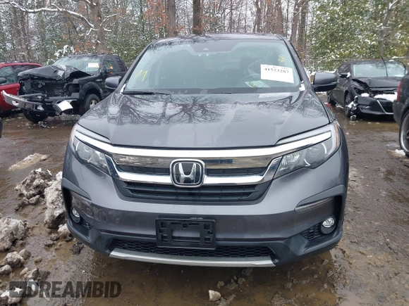 2021 Honda Pilot EX-L with VIN 5FNYF6H58MB102254, listed as a IAAI auction lot 41523287 with 27,029 mi miles. Bid and sale history available at carsss.com. Image 12.
