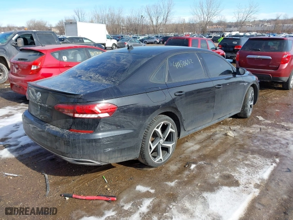 2020 Volkswagen Passat 2.0T R-Line with VIN 1VWMA7A3XLC022457, listed as a IAAI auction lot 41650602 with 77,951 mi miles. Bid and sale history available at carsss.com. Image 4.