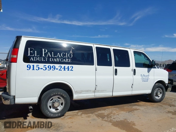 2013 Chevrolet Express Passenger LT with VIN 1GAZG1FG4D1149033, listed as a IAAI auction lot 41679269 with 204,020 mi miles and . Bid and sale history available at DreamBid. Image 13.
