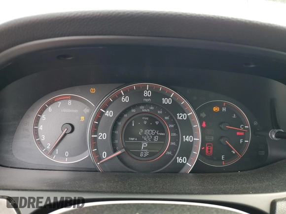 2016 Honda Accord Sport with VIN 1HGCR2F57GA209484, listed as a Copart auction lot 50388055 with 218,064 mi miles and Salvage Title. Bid and sale history available at DreamBid. Image 9.