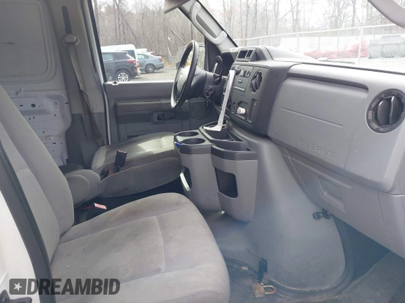 2012 Ford Econoline Cargo Commercial with VIN 1FTNE1EW6CDA93498, listed as a IAAI auction lot 42041801 with 105,555 mi miles and . Bid and sale history available at carsss.com. Image 5.