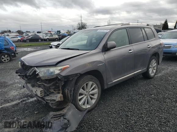 2012 Toyota Highlander Hybrid Limited with VIN JTEDC3EH9C2006831, listed as a Copart auction lot 82514713 with 179,737 mi miles and Salvage Title. Bid and sale history available at carsss.com. Image 1.