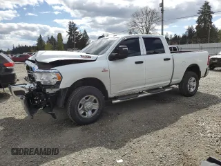 2024 Ram 2500 Tradesman z VIN 3C6UR5CL8RG298811, wystawiony jako Copart lot #53577065 z przebiegiem 3846 mil mil oraz Szkody całkowita. Historia ofert i sprzedaży dostępna na DreamBid. Obrazek 1.