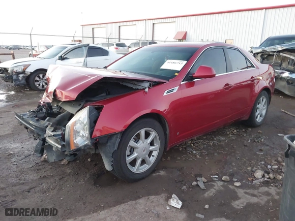 2008 Cadillac CTS AWD w/1SA with VIN 1G6DG577080186330, listed as a IAAI auction lot 41186713 with 1 mi miles. Bid and sale history available at carsss.com. Image 17.