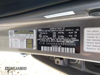 2014 Kia Optima SXL Turbo with VIN 5XXGR4A62EG323308, listed as a IAAI auction lot 42069853 with 118,168 mi miles and . Bid and sale history available at DreamBid. Image 9.