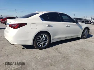 2019 Infiniti Q50 3.0t LUXE with VIN JN1EV7AP2KM518685, listed as a Copart auction lot 43087555 with 38,486 mi miles and Salvage Title. Bid and sale history available at carsss.com. Image 3.