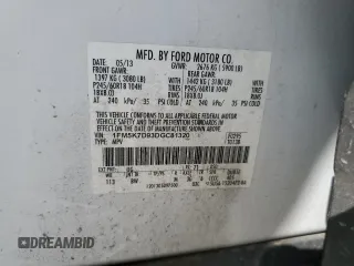2013 Ford Explorer XLT z VIN 1FM5K7D93DGC81320, wystawiony jako Copart lot #48438665 z przebiegiem 196 740 mil mil oraz Czysty tytuł • Clean title. Historia ofert i sprzedaży dostępna na DreamBid. Obrazek 13.