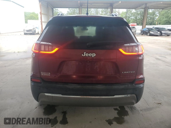 2019 Jeep Cherokee Limited with VIN 1C4PJLDB8KD346205, listed as a Copart auction lot 55936465 with 126,114 mi miles and Salvage title. Bid and sale history available at DreamBid. Image 6.