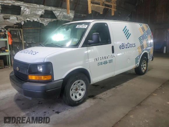 2011 Chevrolet Express Cargo with VIN 1GCSGAFX8B1103789, listed as a Copart auction lot 60074875 with 103,569 mi miles and Clean title. Bid and sale history available at DreamBid. Image 1.