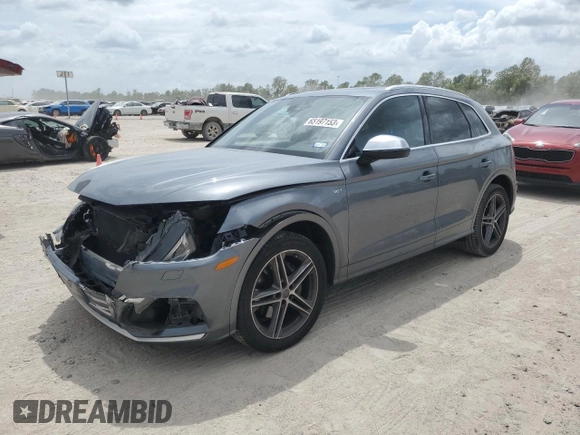 2018 Audi SQ5 Premium Plus with VIN WA1A4AFY0J2169916, listed as a Copart auction lot 65197153 with 75,478 mi miles. Bid and sale history available at carsss.com. Image 1.