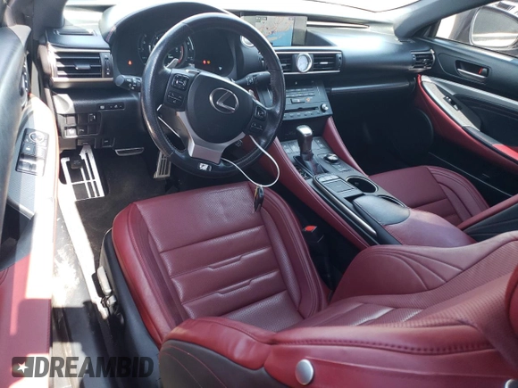 2017 Lexus RC 300 with VIN JTHSM5BC1H5003455, listed as a Copart auction lot 52736165 with 64,281 mi miles and Salvage title. Bid and sale history available at DreamBid. Image 8.